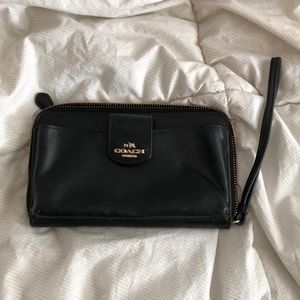 Coach black Wristlet